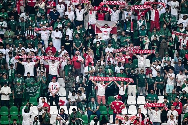 Polnia x Arbia Saudita: fotos da torcida no jogo da Copa do Mundo