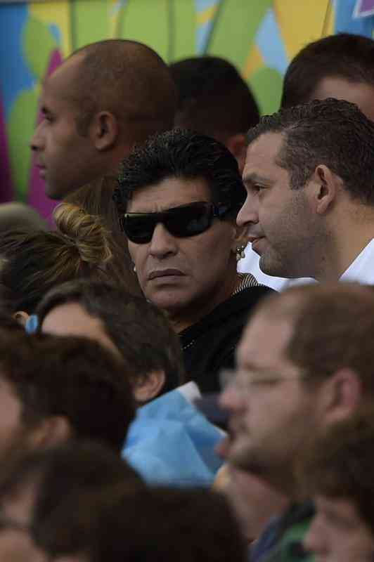 Em 21 de junho de 2014, Diego Maradona esteve no Mineirão, em Belo Horizonte, para assistir ao jogo entre Argentina e Irã, pela Copa do Mundo. Na ocasião, os argentinos venceram o confronto por 1 a 0, com gol do astro Lionel Messi nos acréscimos.