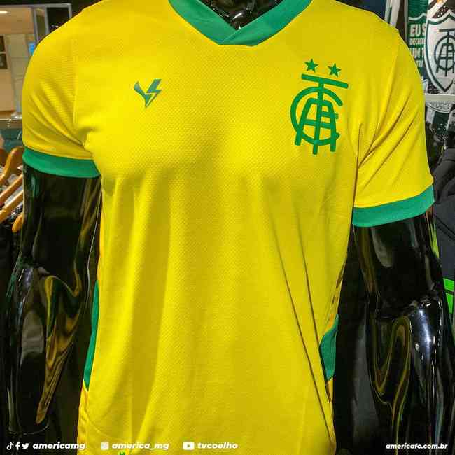América lança camisa amarela em homenagem à Seleção Brasileira