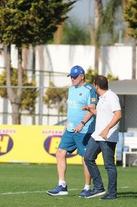 Fotos do treino do Cruzeiro desta quarta-feira, 2 de outubro, na Toca da Raposa II