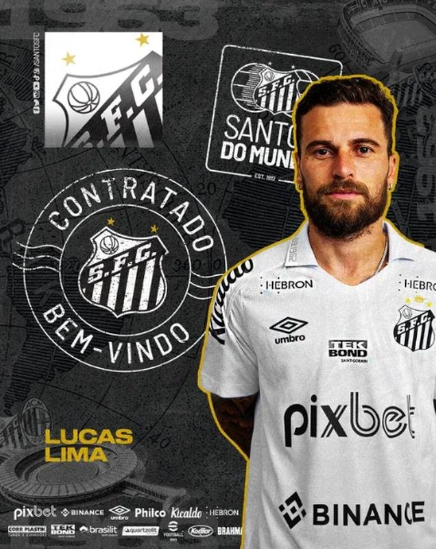 Santos anunciou o meia Lucas Lima