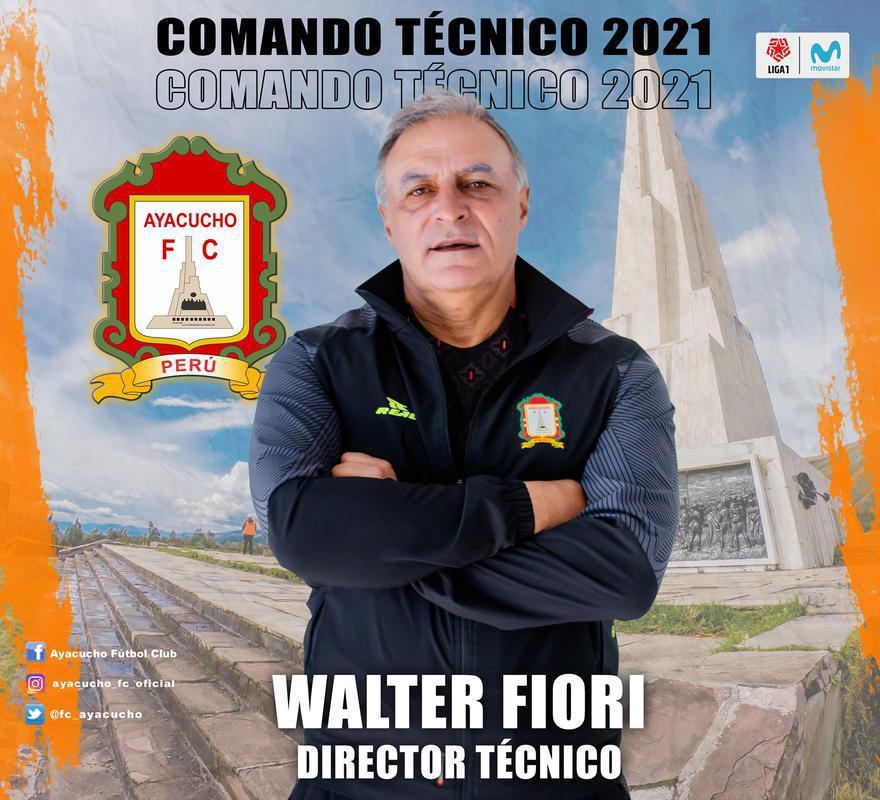 Walter Fiori, treinador (Ayacucho, do Peru)