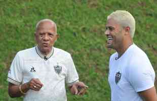 Encontro dos campees brasileiros pelo Atletico, Dad Maravilha e Hulk, na Cidade do Galo. 