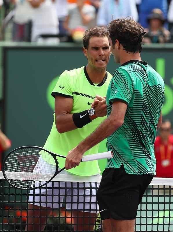Aps levar a melhor sobre o espanhol na deciso do Aberto da Austrlia e em Indian Wells, Federer provou que est em tima forma superando o rival novamente, desta vez por 2 sets a 0, parciais de 6/3 e 6/4, em uma hora e 35 minutos de partida.