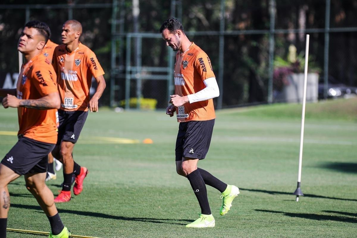 Fotos do ltimo treino do Atltico antes do jogo com o Grmio