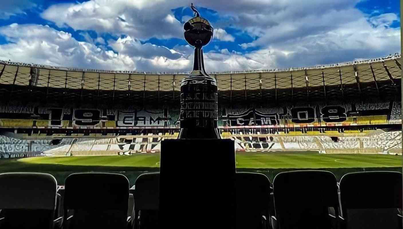 Fotos dos mosaicos feitos para a partida entre Atltico e Boca Juniors no Mineiro, pelas oitavas de final da Copa Libertadores