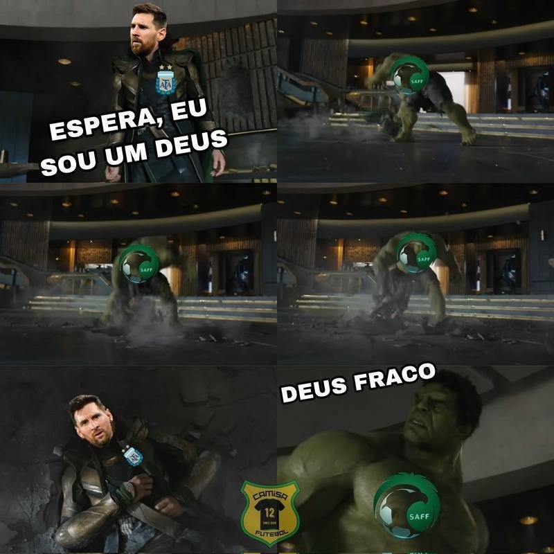 Os memes da derrota da Argentina por 2 a 1 para a Arbia Saudita, na estreia da Copa do Mundo