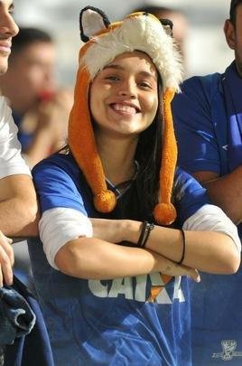 Torcida do Cruzeiro no duelo desta tera, no Mineiro, contra o Racing, pela Libertadores