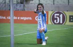 #20 - Nicolas (Paysandu) - 15 gols em 33 jogos - mdia de 0,45 por jogo