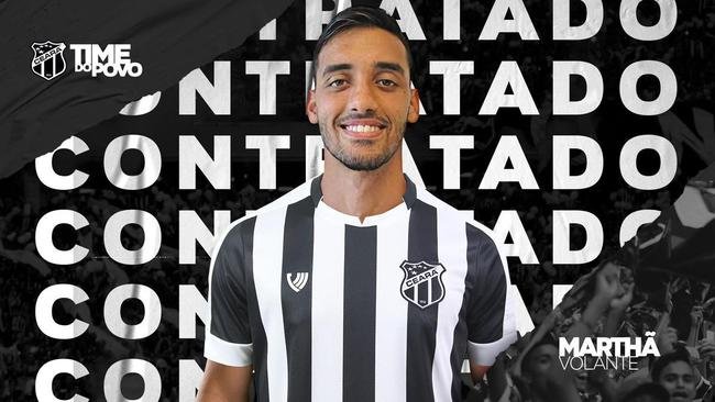 O Cear anunciou a contratao do volante Marth, que estava no Lviv, da Ucrnia