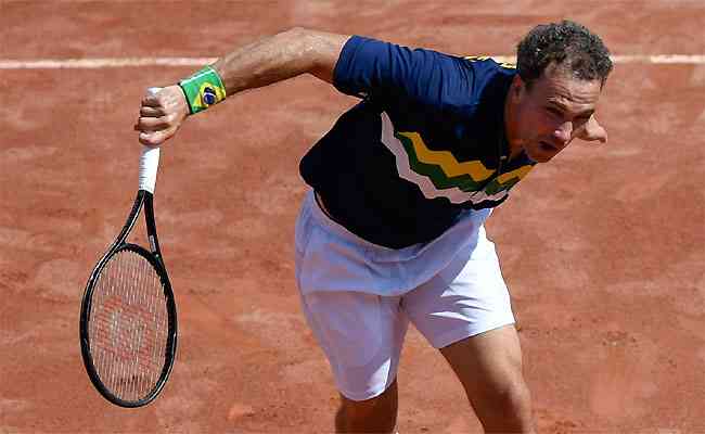 Bruno Soares jogar ao lado de Bob Bryan na despedida no Mineirinho 