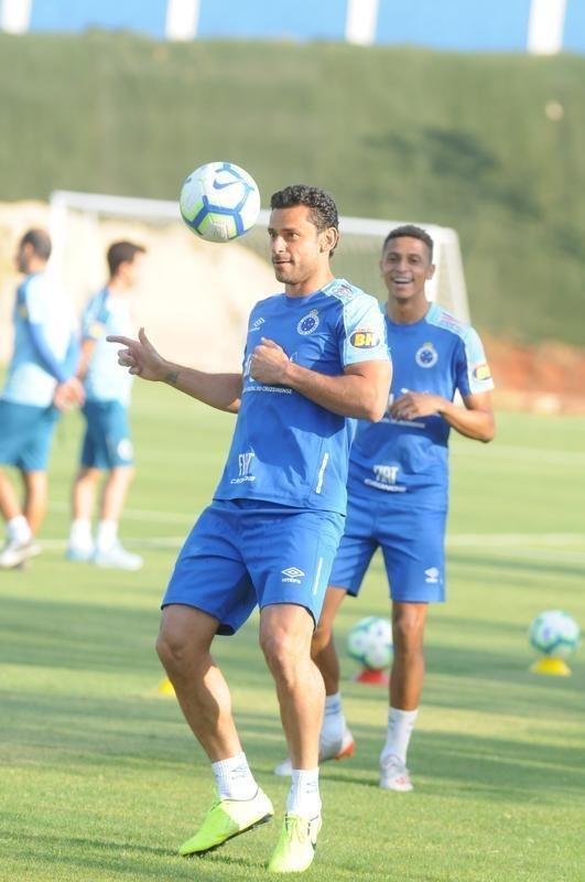 Galeria de fotos do treino do Cruzeiro nesta sexta-feira (6/9), na Toca da Raposa II