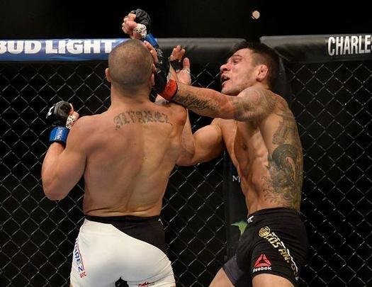 Na luta principal do UFC Fight Night 90, Rafael dos Anjos é nocauteado por Eddie Alvarez no primeiro round e perde cinturão do peso leve