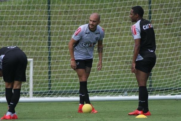 Imagens do treino do Atltico