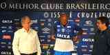 Fotos da apresentao do volante Bruno Silva no Cruzeiro (Ramon Lisboa/EM D.A Press)