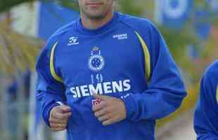 Primeiro treino de Fred como jogador do Cruzeiro, em 22 de julho de 2004