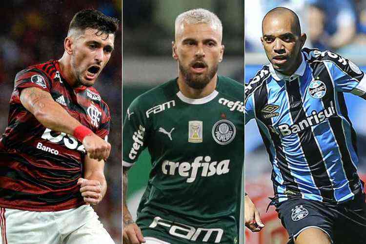<i>(Foto: Alexandre Vidal/Flamengo; Cesar Greco/Palmeiras; Lucas Uebel/Grmio)</i>