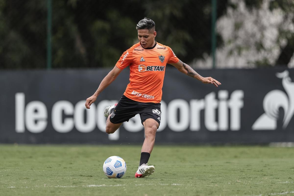 Fotos do treino do Atltico neste domingo, 14/11/2021