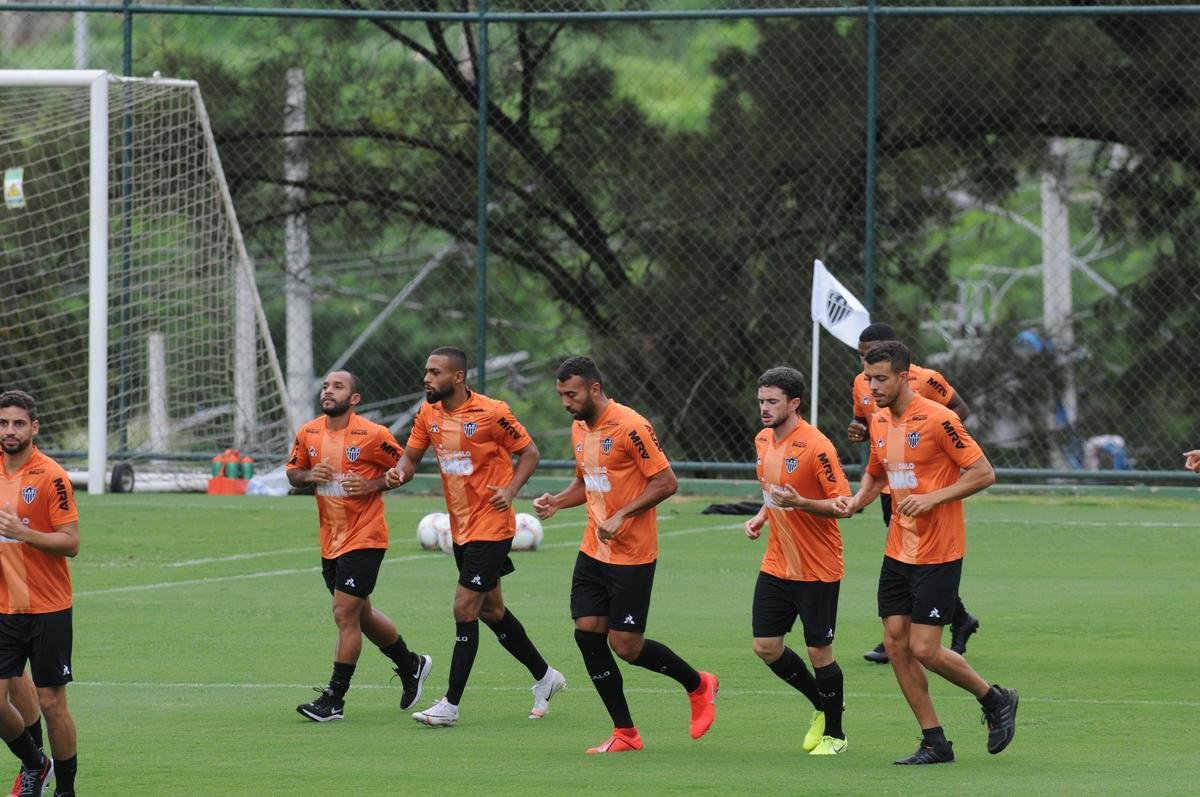 Fotos do Atltico nesta quinta-feira, na Cidade do Galo