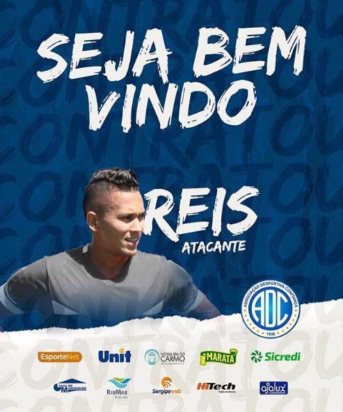 O Confiana anunciou a contratao do atacante Reis, que estava no Cricima