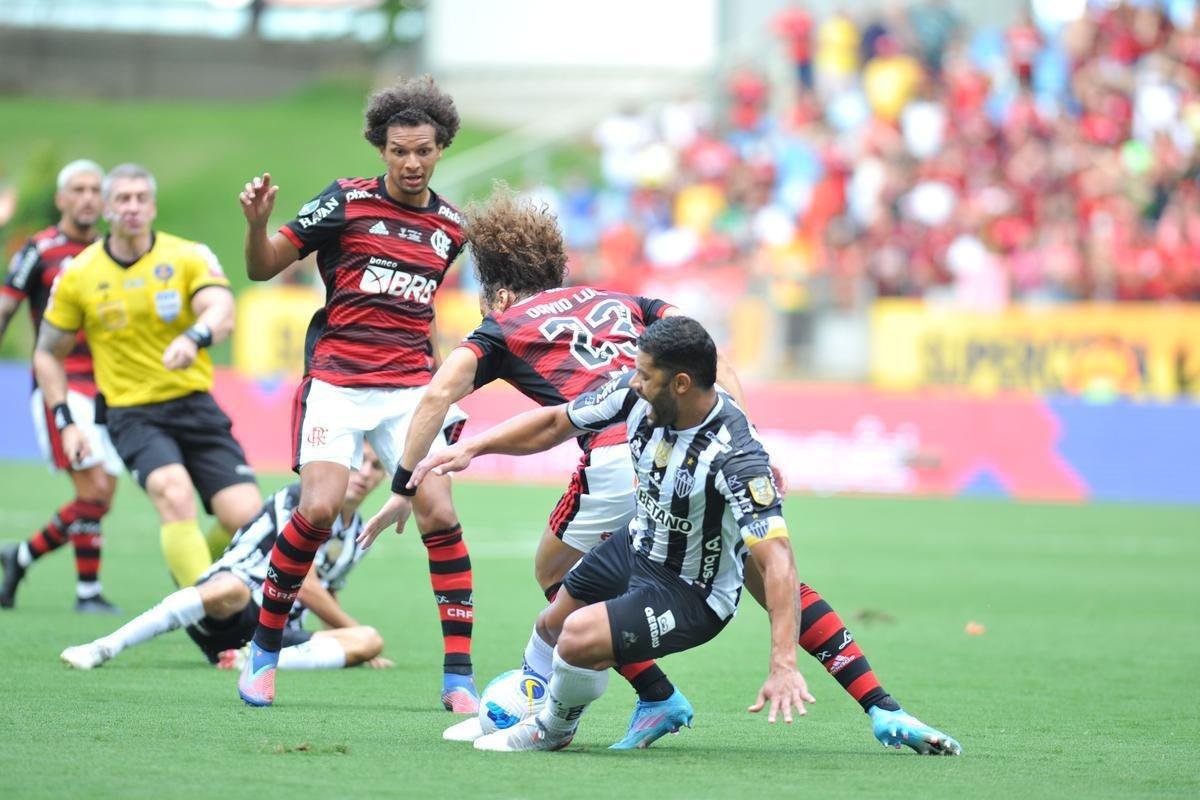 Fotos da final da Supercopa do Brasil, na Arena Pantanal, em Cuiab, entre Atltico e Flamengo