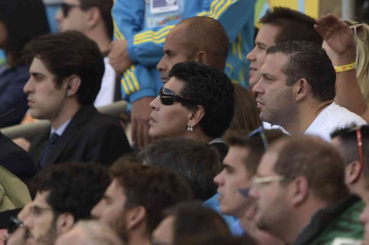 Em 21 de junho de 2014, Diego Maradona esteve no Mineirão, em Belo Horizonte, para assistir ao jogo entre Argentina e Irã, pela Copa do Mundo. Na ocasião, os argentinos venceram o confronto por 1 a 0, com gol do astro Lionel Messi nos acréscimos.