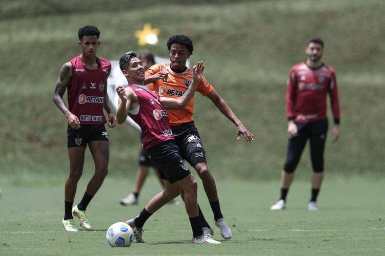 Treinamento do Atlético neste sábado, após o título brasileiro