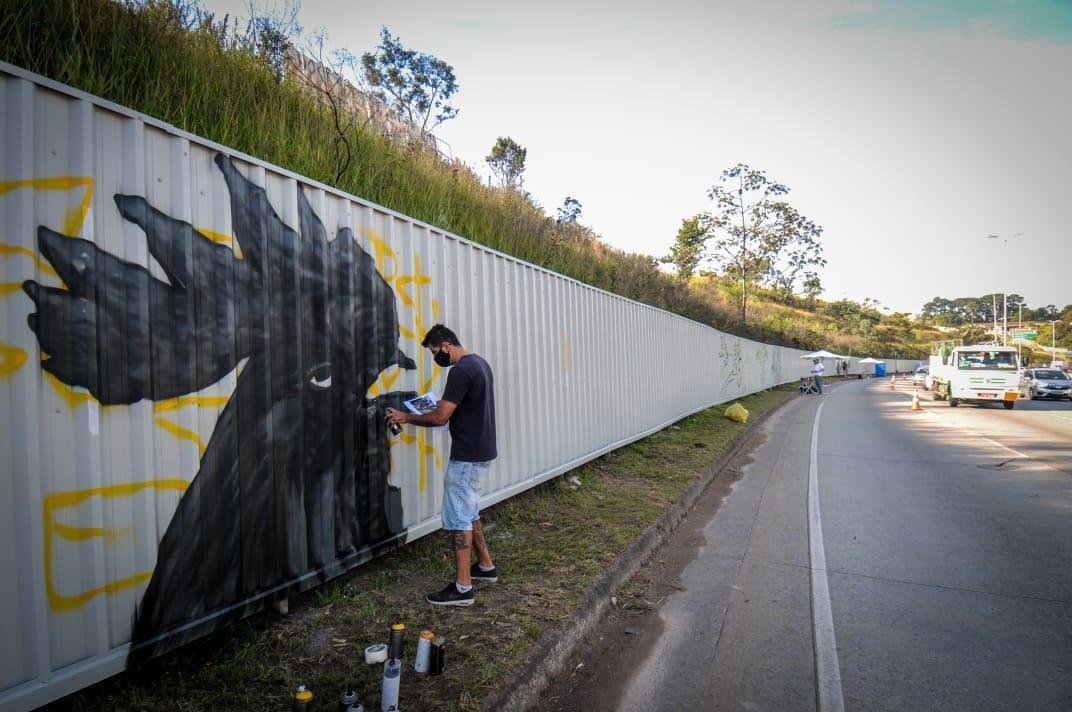 Grafite na Arena MRV