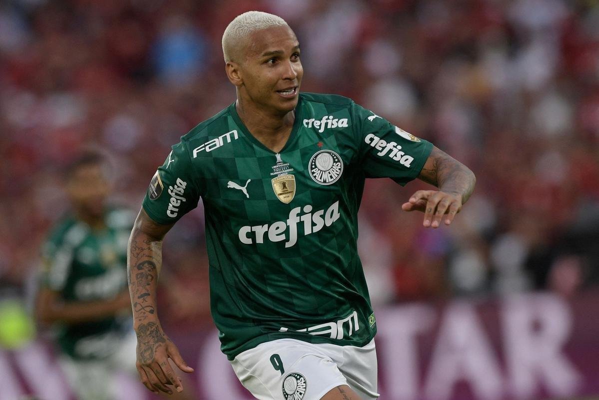 Final da Libertadores: fotos do gol de Deyverson, para o Palmeiras, na prorrogao