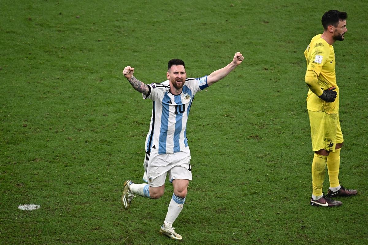 Na prorrogao, Messi fez mais um e recolocou a Argentina na frente da Frana: 3 a 2