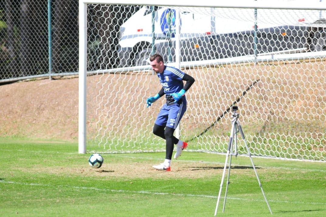 Imagens do treinamento da Argentina na Cidade do Galo