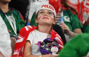 Imagens da torcida no jogo entre Mxico e Polnia pelo Grupo C da Copa do Mundo.