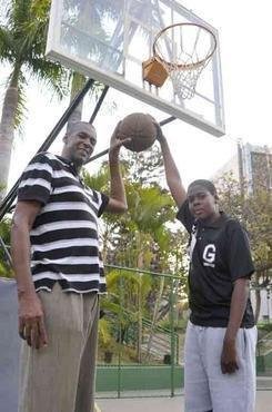 Todos os filhos de Gersinho so esportistas, mas Bryan, o mais novo, segue os passos do pai