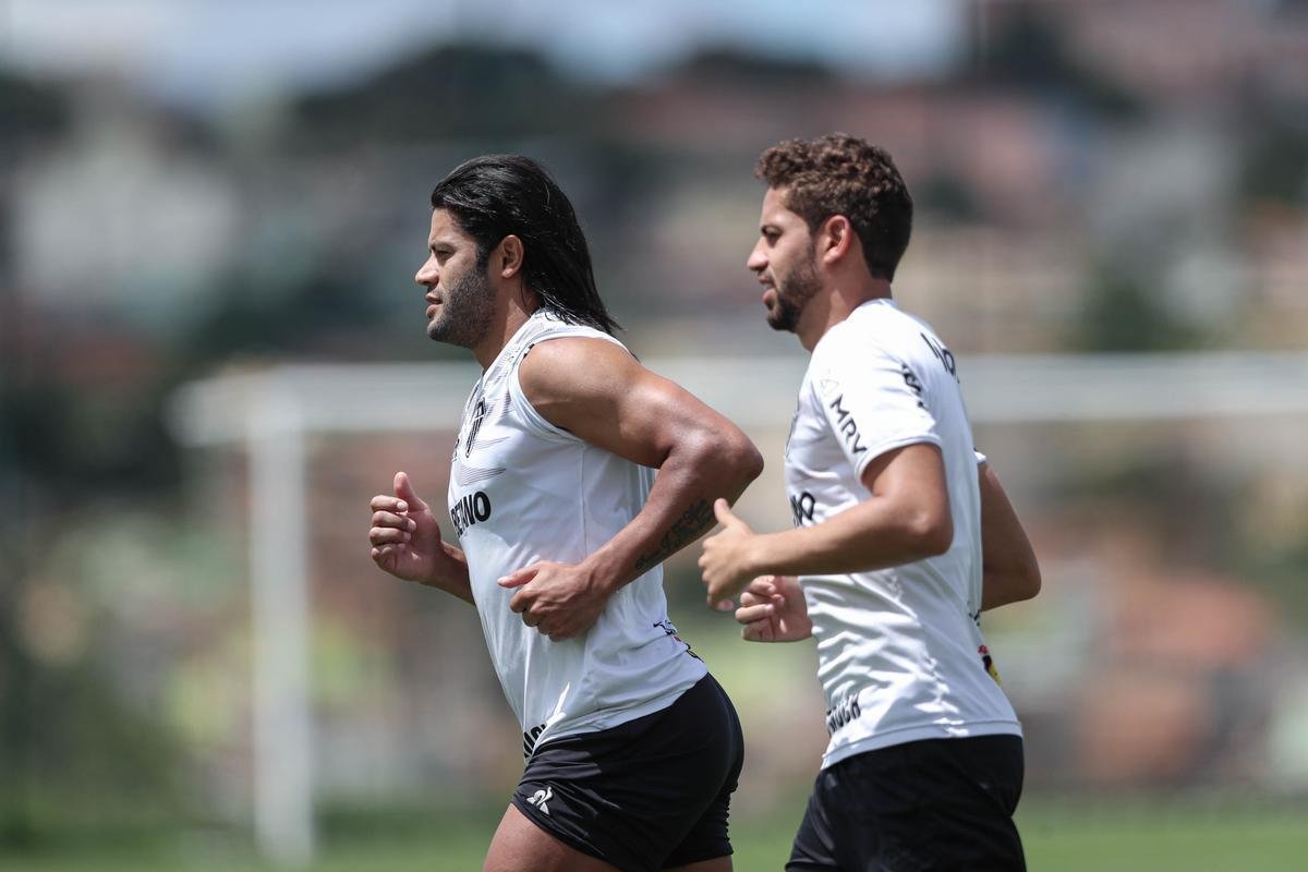 Treino do Atltico em 15/3/2021, na Cidade do Galo