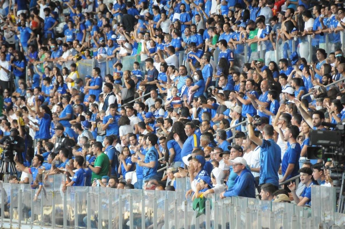 Fotos da torcida do Cruzeiro, no Mineiro, na partida contra a Ponte Preta pela 13 rodada da Srie B do Campeonato Brasileiro. Mineiro recebeu grande pblico mais uma vez