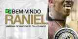 O Santos anunciou a contratao do atacante Raniel, que estava no So Paulo