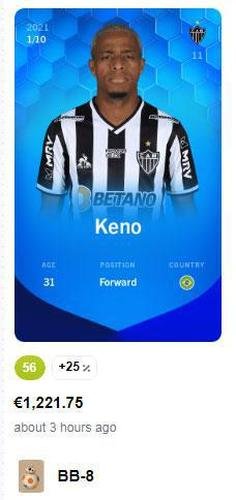 Keno - 1.221,75 euros (R$ 7.780,23) pela carta super rara
