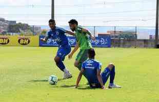 Imagens do jogo-treino entre Cruzeiro e Amrica