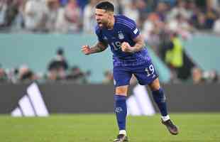 Alexis Mac Allister marcou o primeiro gol da Argentina sobre a Polnia no Estdio 974, em duelo pelo Grupo C da Copa do Mundo