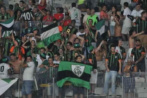 Imagens da comemorao do Amrica com a conquista do ttulo