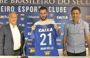 2018 - Mancuello (meia): contratado em janeiro de 2018, teve passagem apagada pelo Cruzeiro. Deixou o clube no incio do ano seguinte aps participar de 39 jogos e marcar um gol.