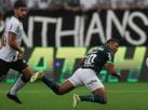 Corinthians e Palmeiras empatam em jogao com muita chuva e show de Rony