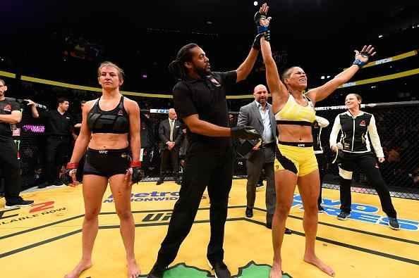 Fotos da grande vitória de Amanda Nunes pelo cinturão do UFC