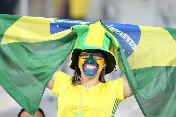 Torcedores no Mineiro durante jogo entre Brasil e Austrlia pelos Jogos Olmpicos do Rio