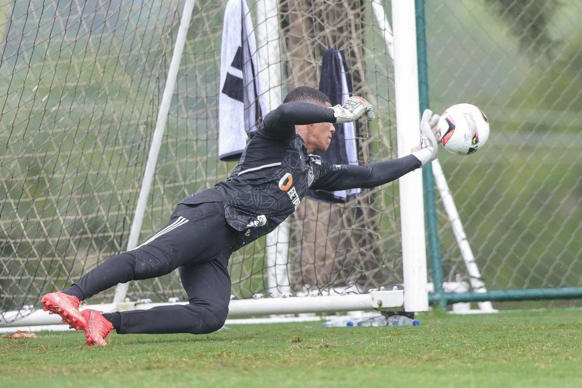Treino do Atltico na Cidade do Galo, na manh desta tera-feira (24/1).