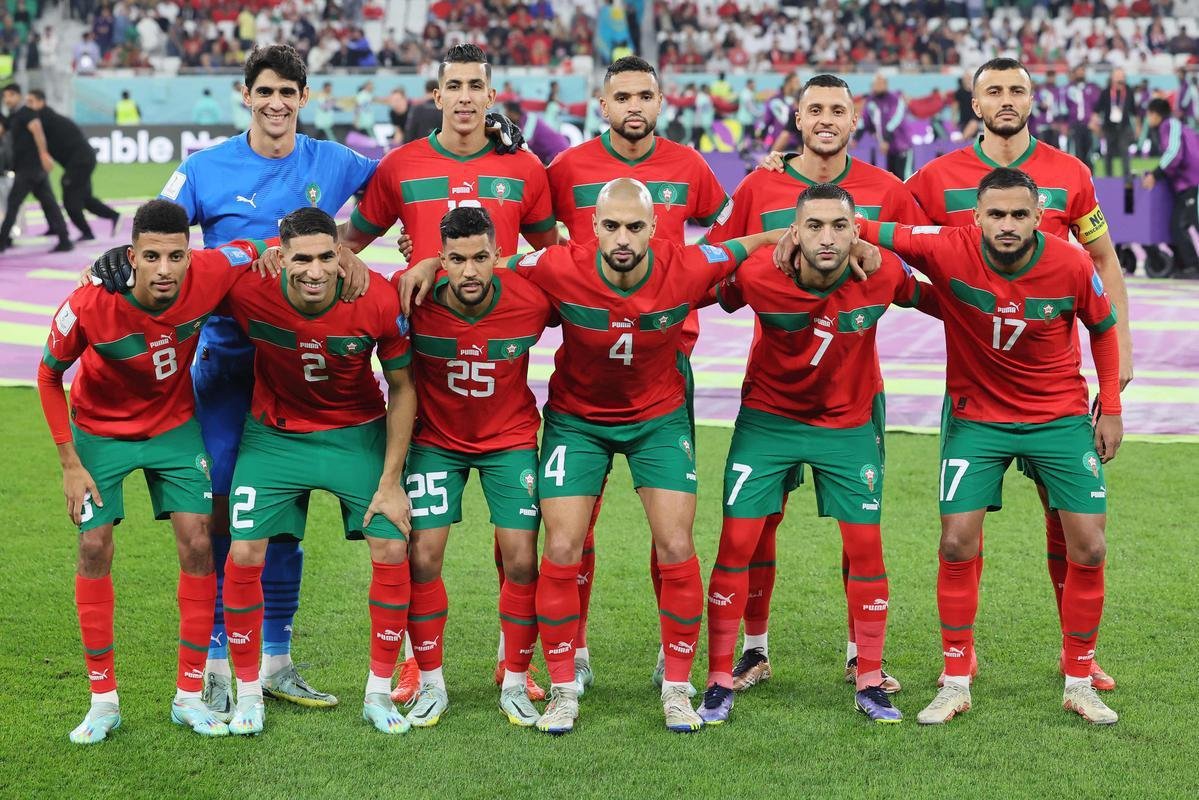 Fotos do jogo entre Marrocos e Portugal no Estdio Al-Thumama, no Catar, pela Copa do Mundo de 2022