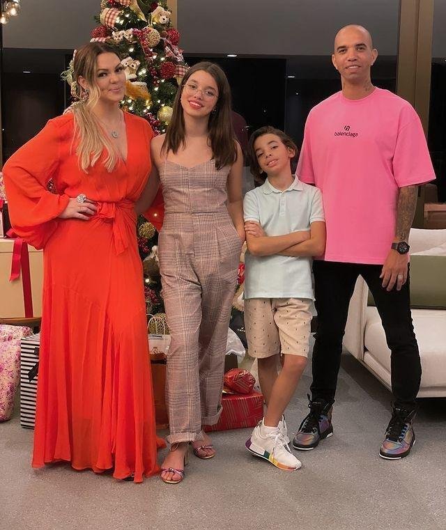 Diego Tardelli e a famlia 