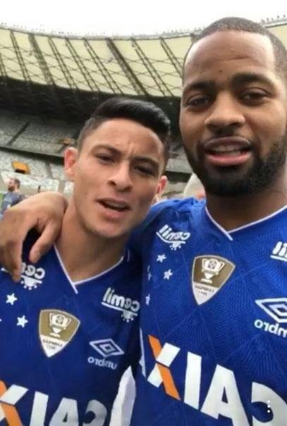 Jogadores do Cruzeiro fizeram a foto do ttulo da Copa do Brasil