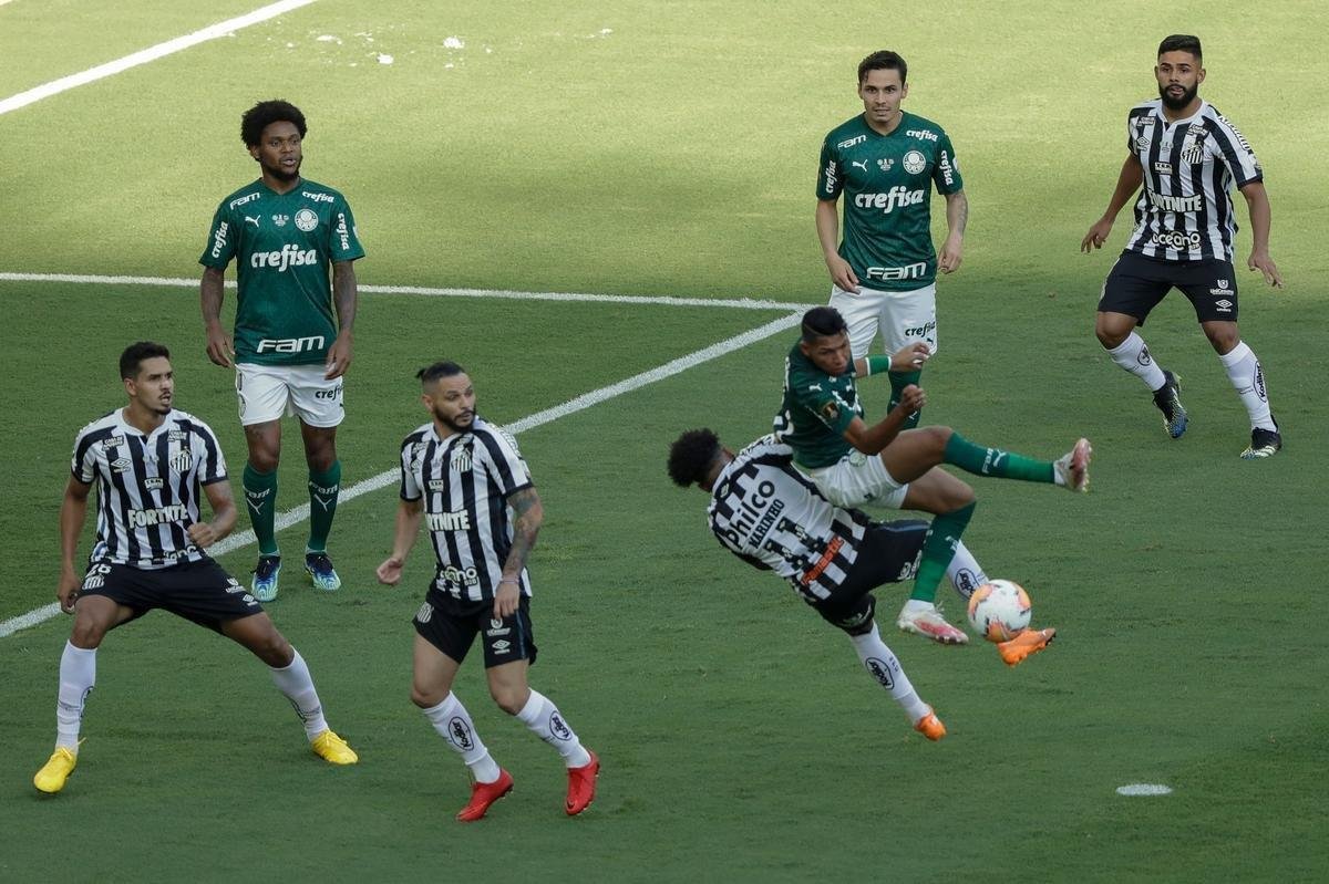 Fotos da deciso da Copa Libertadores 2020 entre Palmeiras e Santos, no Maracan, no Rio de Janeiro (AFP / Mauro Pimentel / Ricardo Moraes /  Silvia Izquierdo)