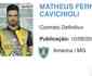 Matheus Cavichioli, do Amrica, tem nome publicado no BID e est  disposio para jogo contra Cuiab